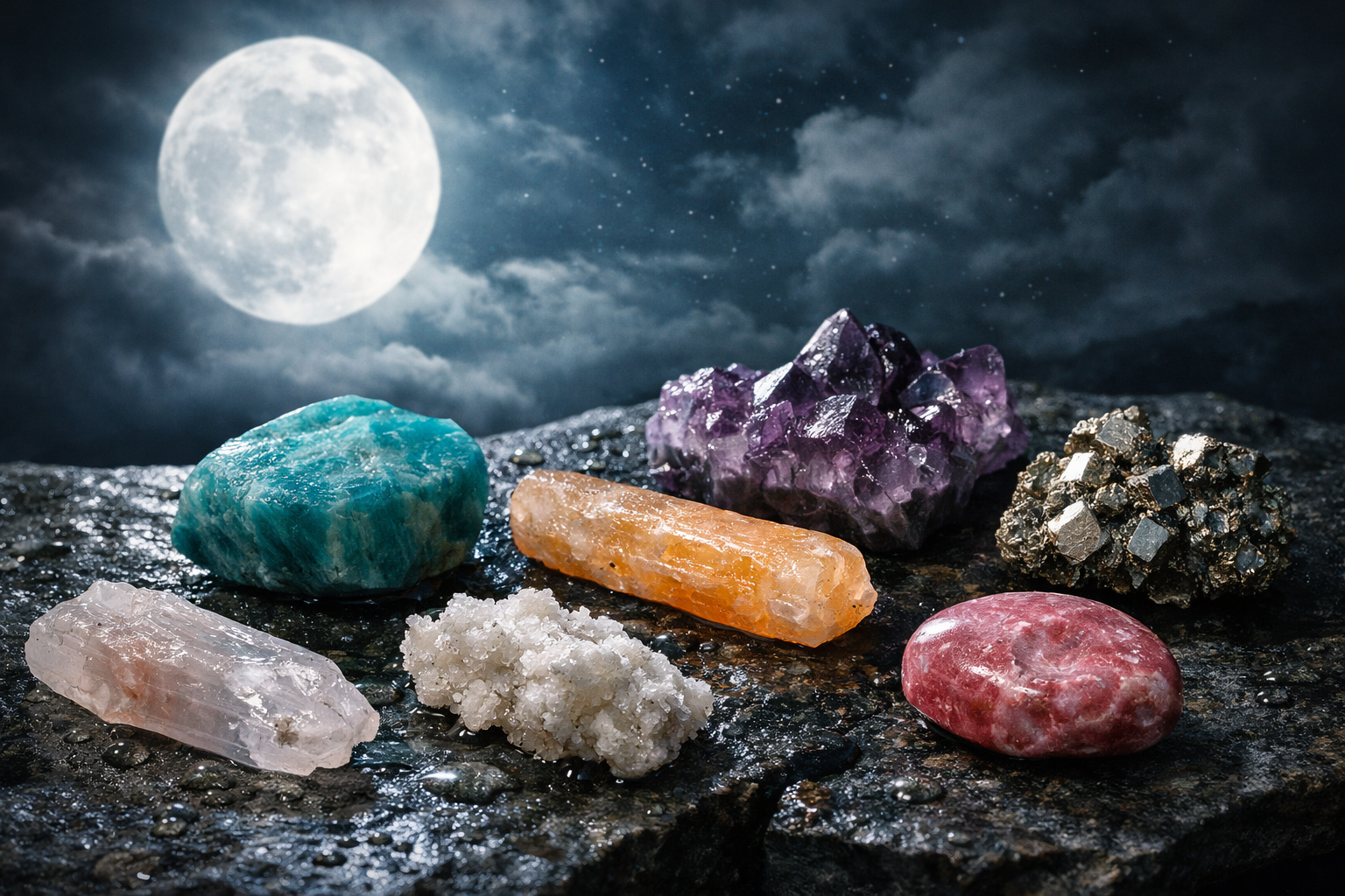 which crystals cannot be charged in moonlight