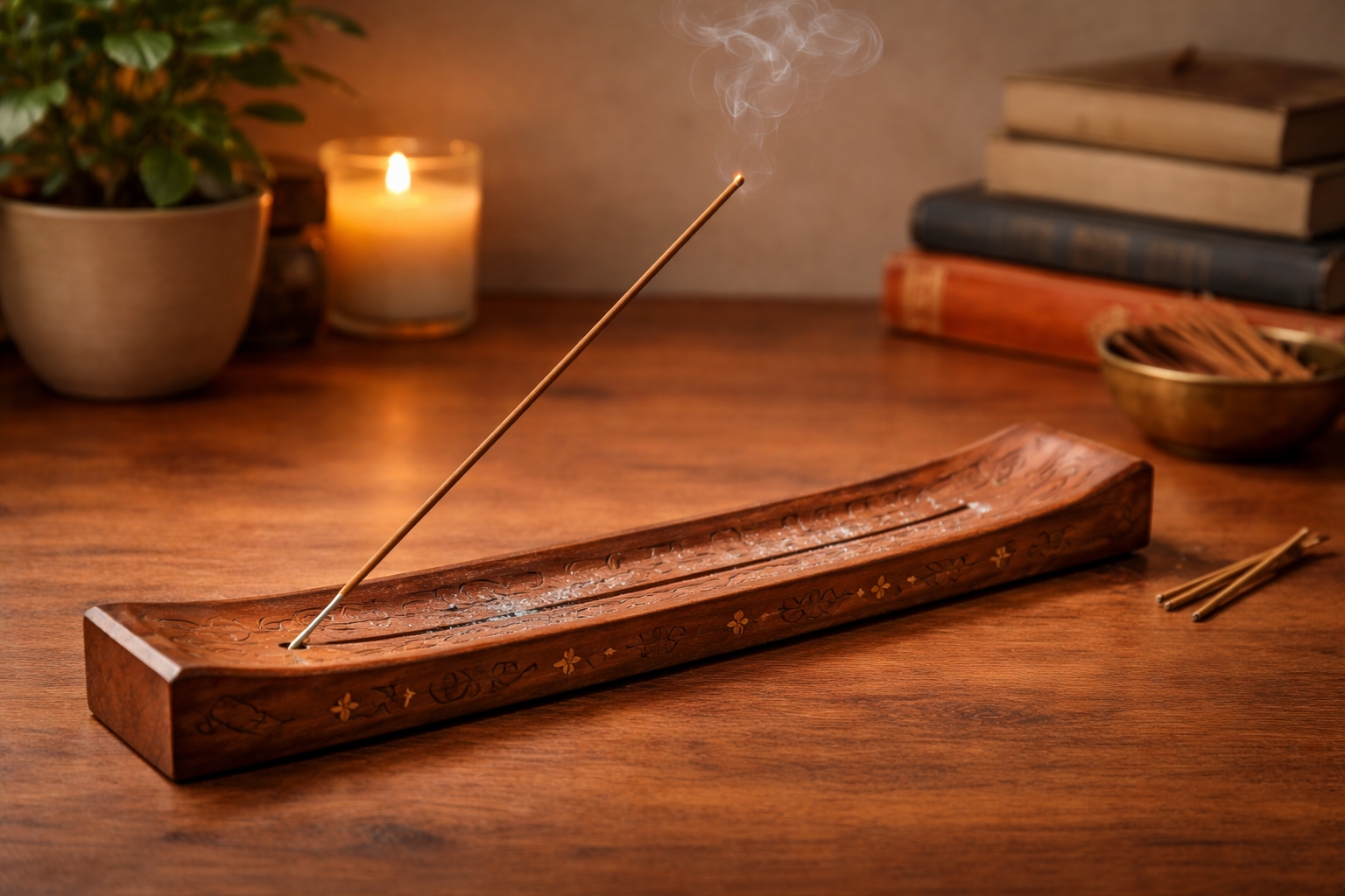 Three incense burner styles for daily stick use, multi-format burning, and backflow smoke effect